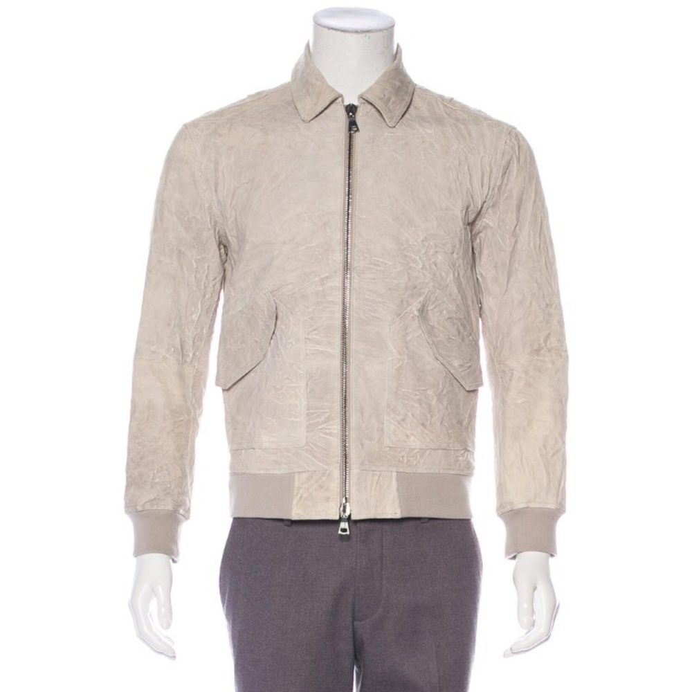John Varvatos Leather ZIP Up Jacket NWT